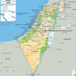 Mapa de Israel, Cartográfico, Político, Físico, Regiões