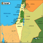 Mapa de Israel, Cartográfico, Político, Físico, Regiões
